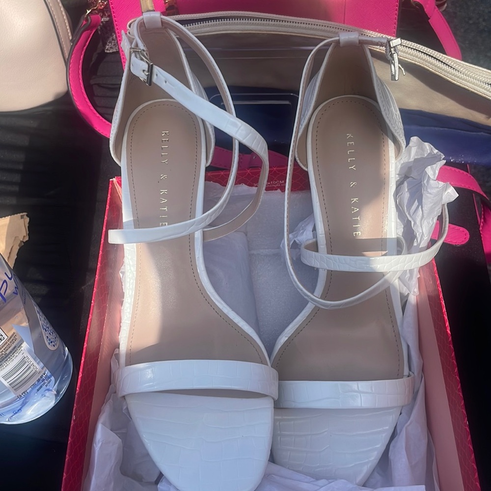 New white sandals